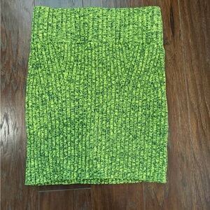 Rebecca Minkoff Lime Green Knit Pencil Skirt